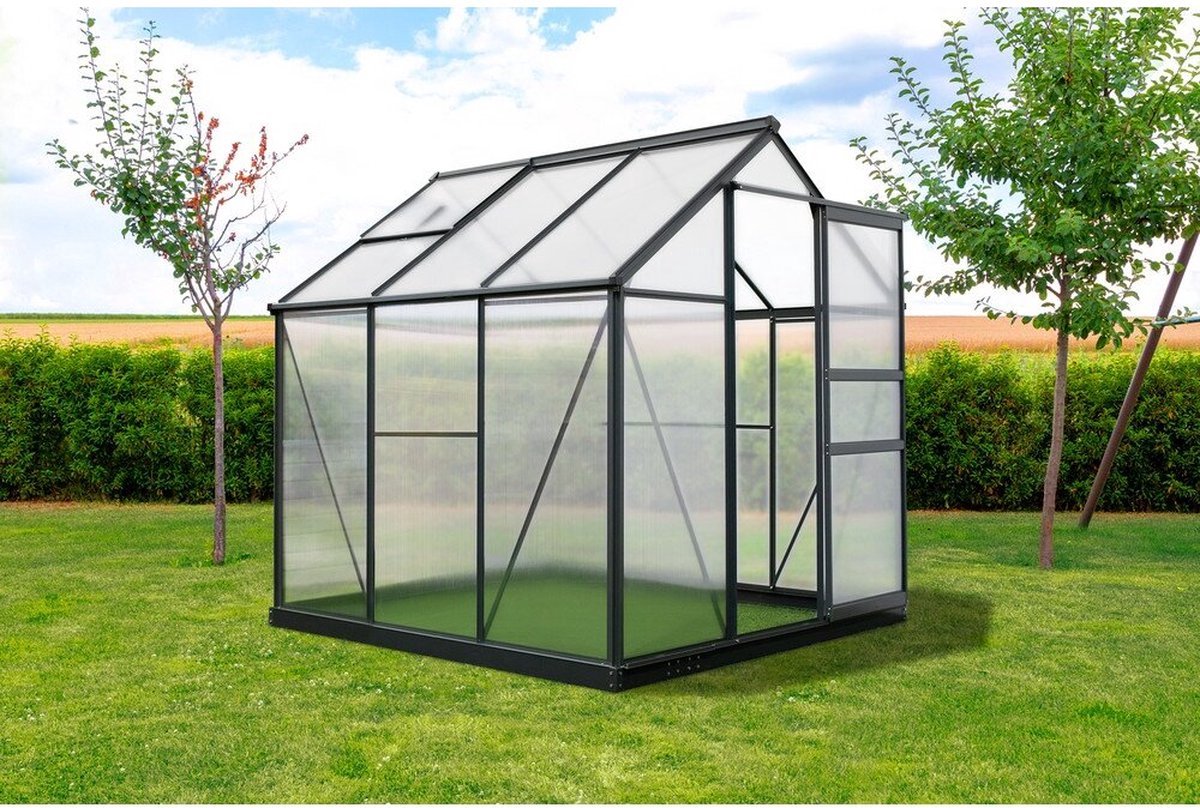 Westmann Serre de jardin Flora 66 - 192 x 192 x 202 cm - Anthracite