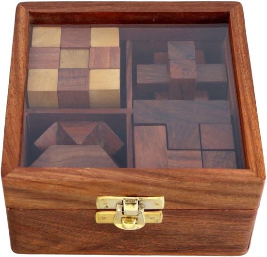Metalen puzzelset 3D, metalen puzzelset, 24 stuks, denksport, puzzel