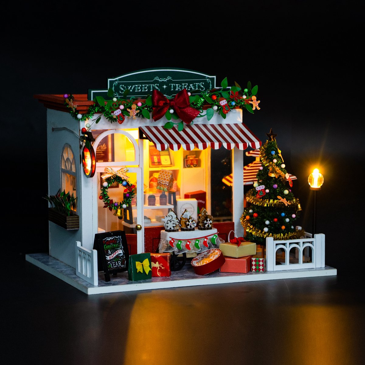 Crafts&Co Kit de Construction Miniature Adultes - Bois - Maison de Poupée DIY - Cadeau