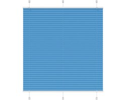 vidaXL - Plissé - rolgordijn - 120x150cm - stofbreedte - 119,4cm - polyester - blauw