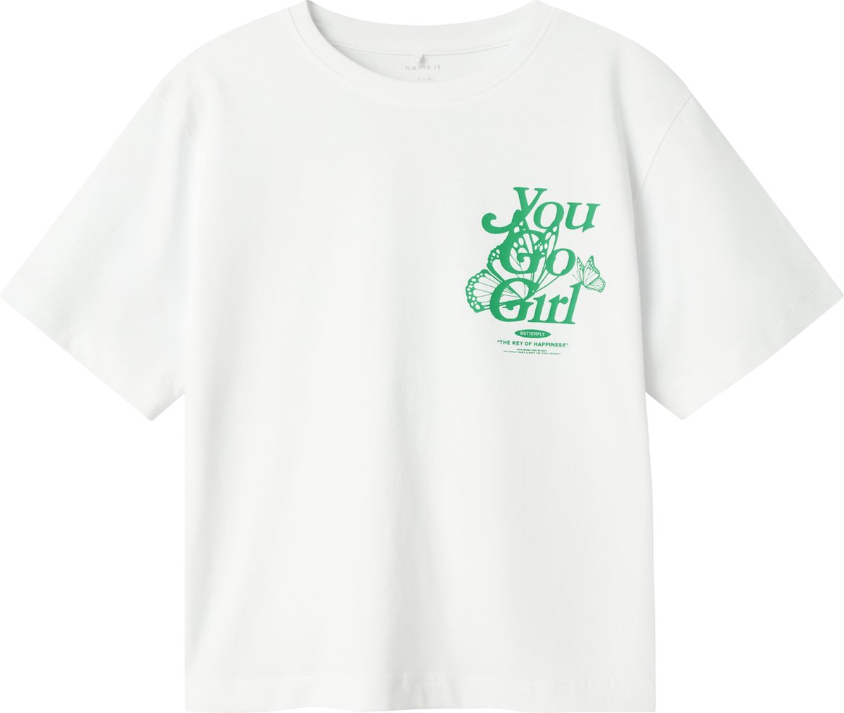 NAME IT - NKFDABBO SS NREG TOP - Meisjes - T-shirts - wit - maat 122/128