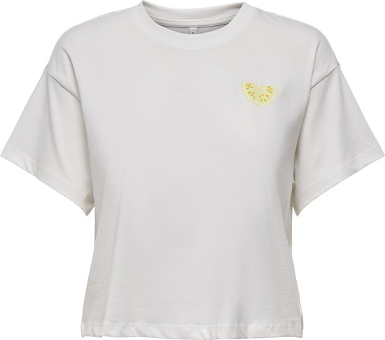 ONLY S/S STRIPE TEE JRS - T-shirt con stampa - cloud dancer/black/avorio - Zalando
