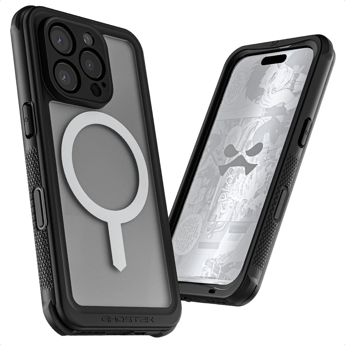 Ghostek - iPhone 16 Pro Nautical Slim Hoesje - Compatibel met MagSafe - Militair-Grade Bescherming - Transparant