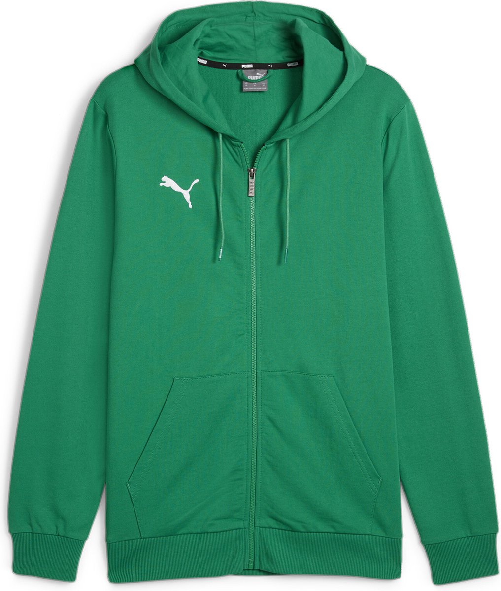 Puma Teamgoal Hooded Sweat Full Zip Heren Groen