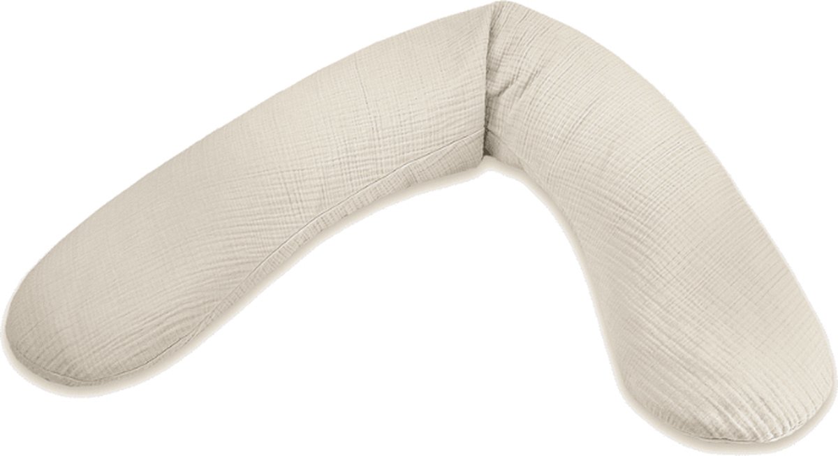Goedkoopste THERALINE voedingskussen Original met een zachte hoes van muslin - Sandy beige