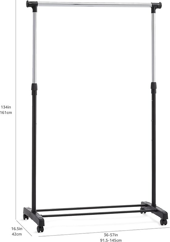SONGMICS Linnenkast, garderobe, 45 x 130 x 167 cm, 3