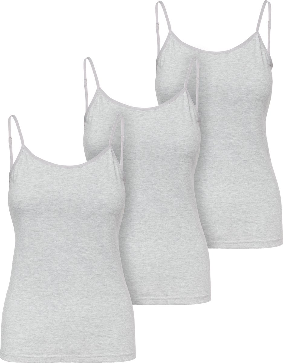 Ladeheid 3 pack Dameshemd Singlet-Onderhemd – Grijs – XL - LA-LA40-263-US