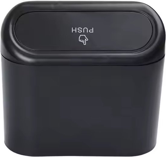 Jawjut Prullenbak, compatibel met Tesla Model Y, vuilnisbak accessoires, achterste middenconsole opbergdoos organizer, wit