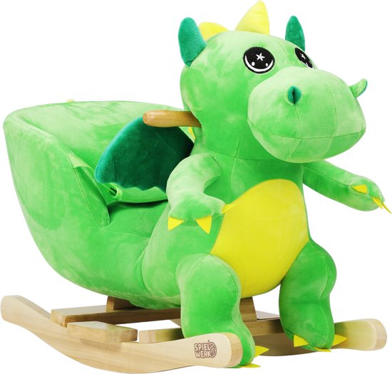 Spielwerk Schommelstoel kinderen dino met veiligheidsgordel