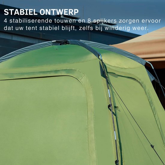 Fietstent - Schuurtent - Opbergtent – Bijzettent Waterdicht en met Opbergtas – Schuurtent Camping – Fiets Garage Voor 1 tot 3 Fietsen – 200 x 120 x 165 cm — afbeelding 5