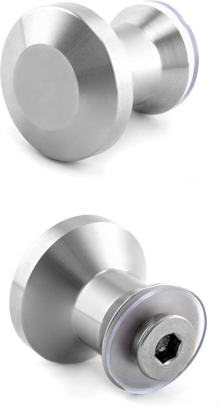 Goodivery ® Bouton de porte double élégant et fonctionnel pour Portes en Verres de salle de bain