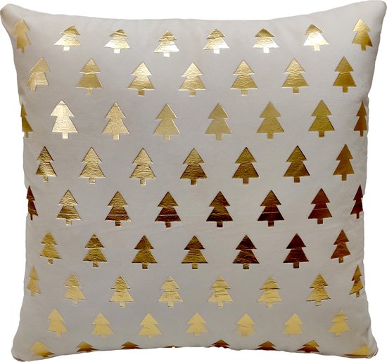 Housses De Coussin Noël 45x45 Cm – Lot De 2, Motif Arbres – Polyester Doux – Pour Canapé, Salon, Chambre