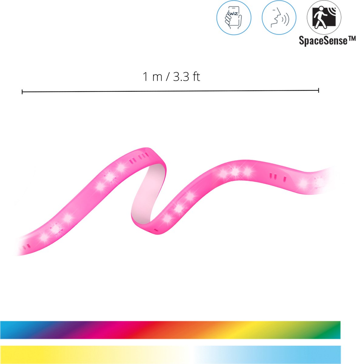 WiZ LED-stripverlengstuk, 1 meter ledstrip thumbnail 3