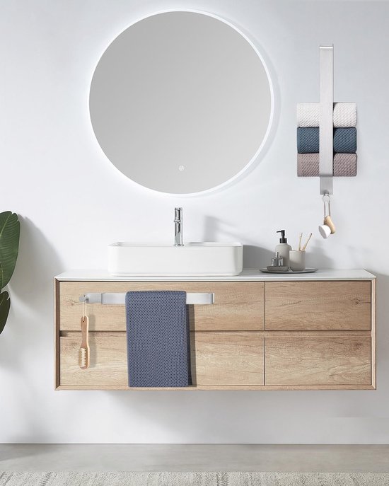 Zelfklevende Handdoekstang 43.5cm - Roestvrij Staal, No-Drill, Voor Badkamer en Keuken van Everloc — afbeelding 4