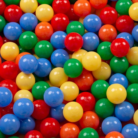 KiddyMoon Kinderballen Ø6 cm 100 Stuks - Speelballen voor Ballenbad - Baby Speelgoed - Perfecte Baby Ballenbak Ballen voor Kinderen - Geel Groen Blauw Rood Oranje van Merkloos — afbeelding 2