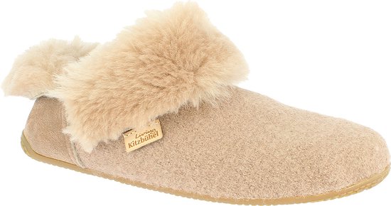 Living Kitzbühel Scheerwol Overslag Pantoffels - Taupe