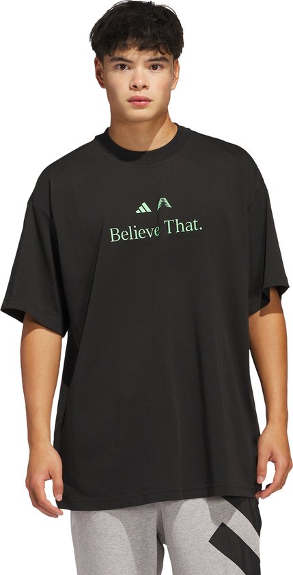Foto: Adidas originals anthony edwards believe that t shirt heren zwart m