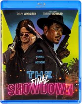 Couverture Blu-ray de 'The Final Showdown' avec Dolph Lundgren et Terrence Howard, tous deux armés.