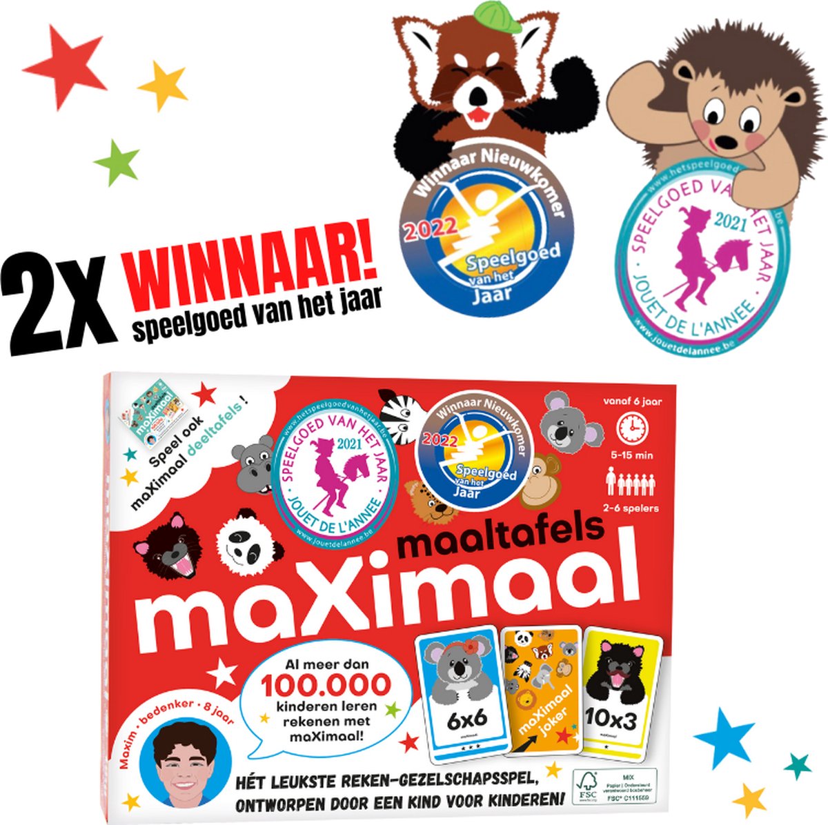 Maximaal Maaltafels & Deeltafels - Gezelschapsspel voor 6+ jaar - Kaartjes — afbeelding 11