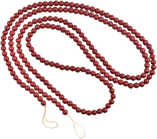 Houten kralen ketting XXL - Decoratieve slinger - Woonaccessoires | Overige