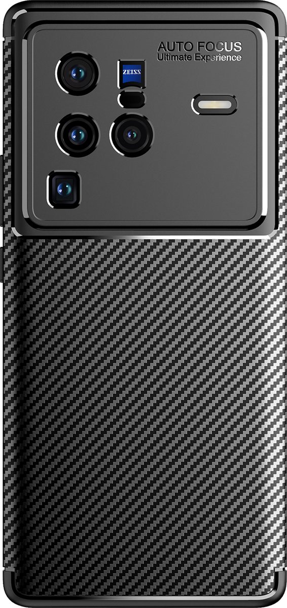 Cazy hoesje geschikt voor vivo X80 Pro - Rugged TPU - Zwart