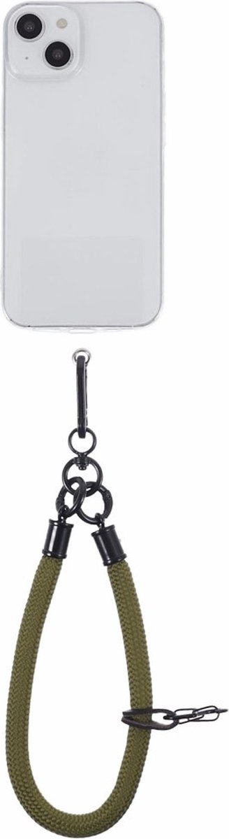 Coverup Polskoord met Sleutelhanger - Gevlochten Nylon 8mm - Khaki