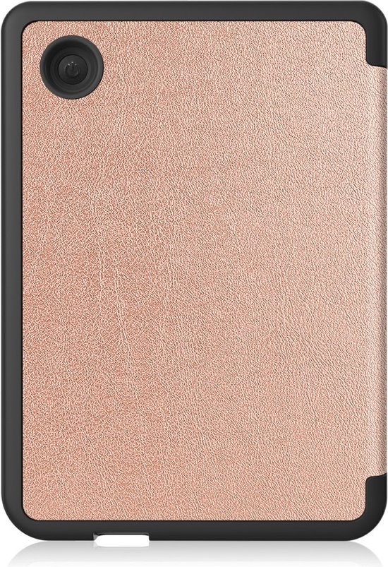 e-Reader Hoesje Leather Book Case met Wake/Sleep-functie - Kobo Clara Colour / Clara BW Hoesje - Rose Gold — afbeelding 4