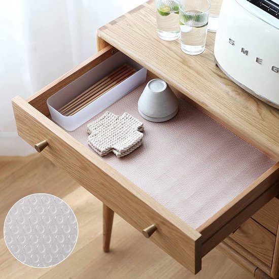 URMONA Waterdichte Siliconen Ondergootsteenmat, Kast- en Plankbeschermer voor Keuken & Badkamer, Onderlegger voor Kast en Aanrecht, Organizer, Kattenbakmat voor Huisdieren(Zwart,48 x 48 cm
