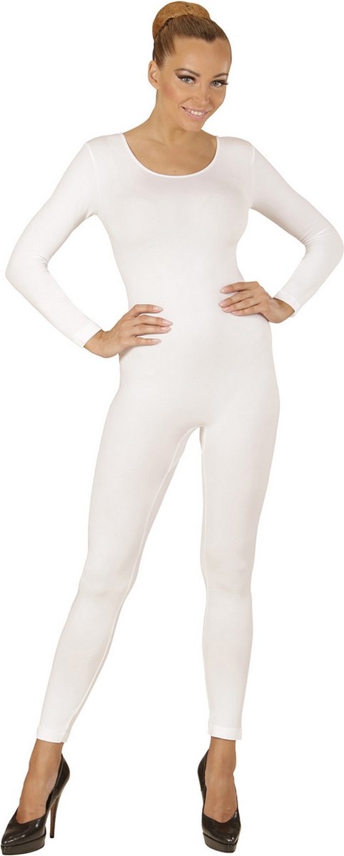 Unicolor Body Volwassen, Lang, Wit - Vrouw