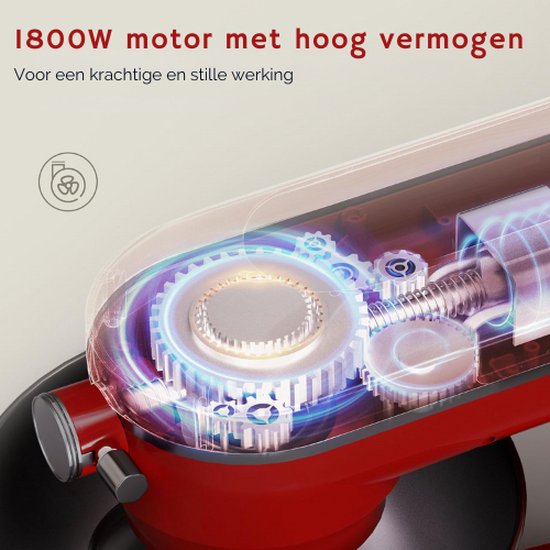 Mixer Met Mengkom - Keukenmachine - Keukenmixer - Deegmachine - Kneedmachine - Deegmixer - Mixer - Mixer Met Mengkom Keukenmachine - Mixer Met Kom - Mixer Keukenmachine - Keukenmixer Met Mengkom - Keukenmixers - Keukenmachines - Keukenrobot - App van Merkloos — afbeelding 2