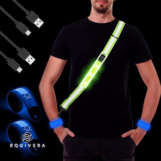 Ikzilight reflectie sport- en veiligheidsvest Aryan met LED