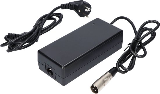 Fietsaccu lader - Elektrische fietsoplader - 36V - 2A - met XLR 3 pins stekker van Merkloos — afbeelding 5