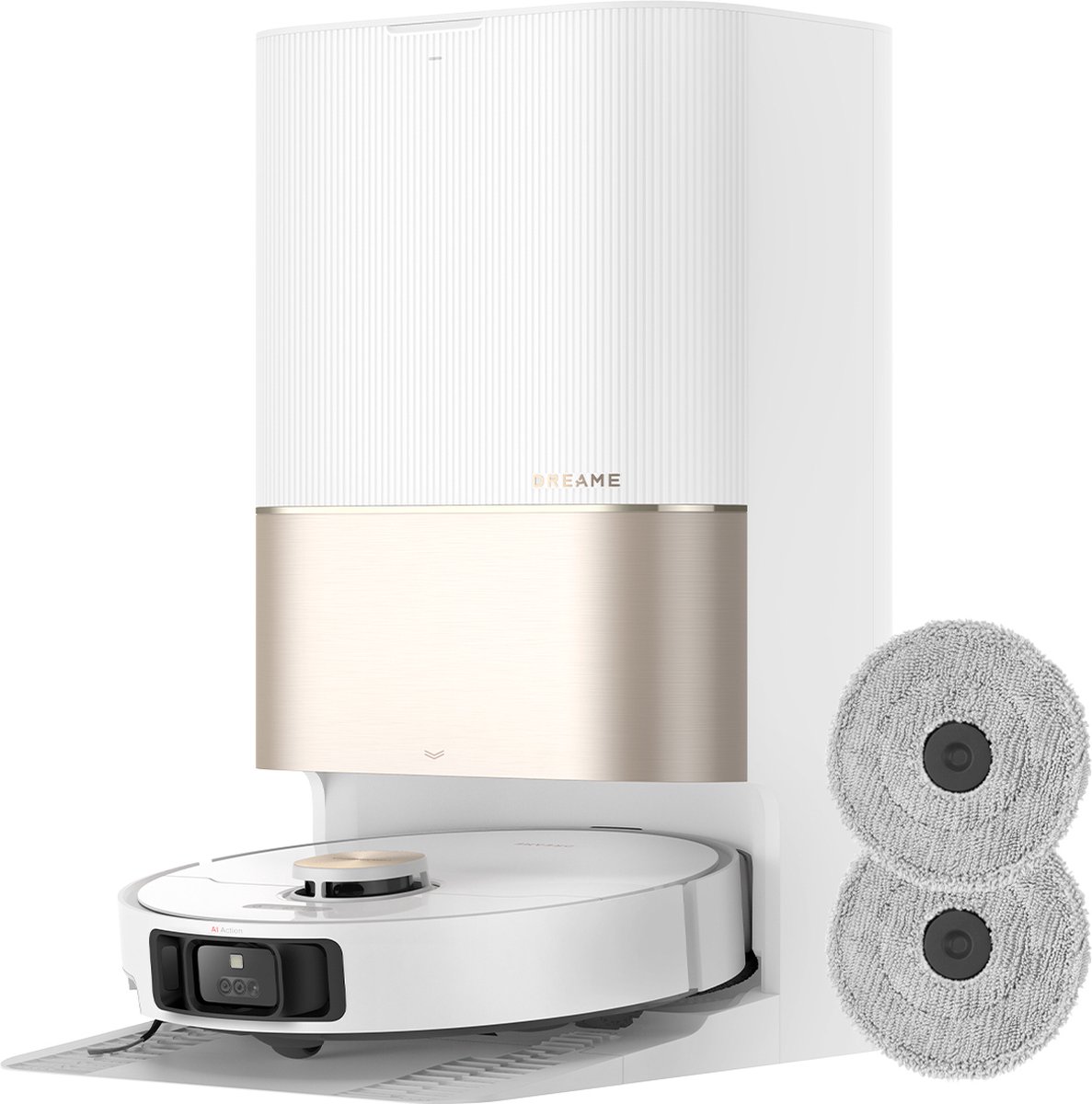 Dreame X40 Ultra Complete - Robotstofzuiger met dweilfunctie - Geschikt voor huisdierharen - Complete accessoires kit - Wit — afbeelding 6