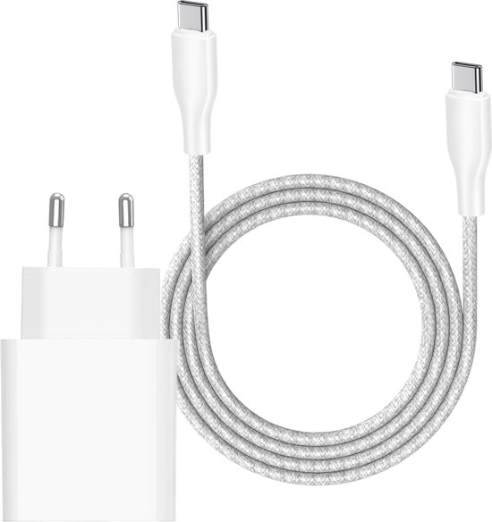 Snellader geschikt voor iPhone 15, 16 Pro Max - Oplader Set - 2 Meter