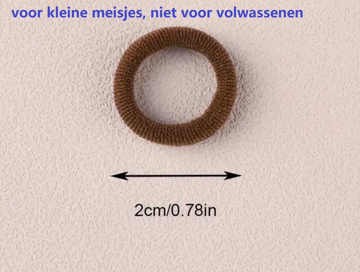 50 Stuks Haarelastiekjes-Stof Haarelastiekjes- Haarbanden-Hoog Elastische -voorkinderen -verschillende kleuren