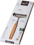 Boska kaasschaaf voor zachte kazen, met roestvrijstalen blad en beukenhouten handvat.