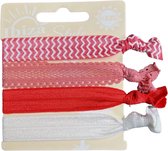 Élastique de Cheveux' Ibiza en dentelle rouge et Wit