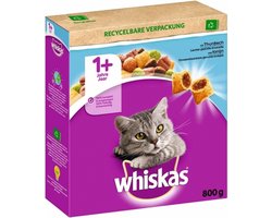 Whiskas 1+ Adult Katten Droogvoer Tonijn 800 gr