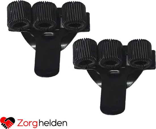 Zorghelden® pennenhouder "Zwart" - Set van 2 stuks - pennenhouder clip - pennenhouder verpleegkunde - verpleegkundige accessoires - pennenhouder zorg