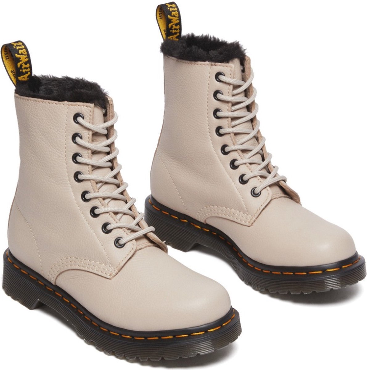 Dr. Martens DR MARTENS SERENA VINTAGE TAUPE Veterboots Chelsea boots Laarzen Taupe 41 (190665603354)