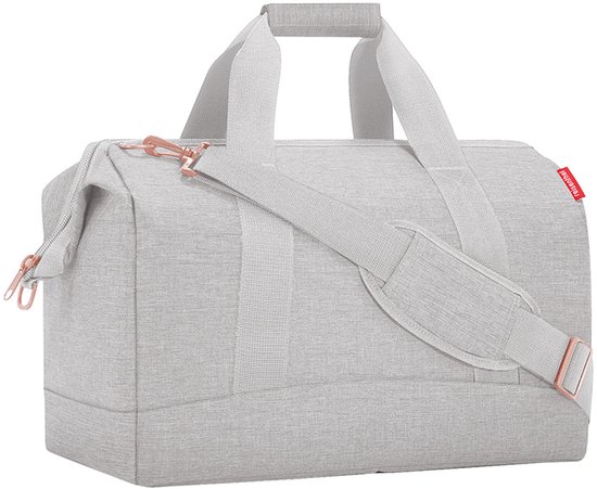 reisenthel Sac à épaule Sac de voyage Allrounder Twist Sky Rose Gris clair