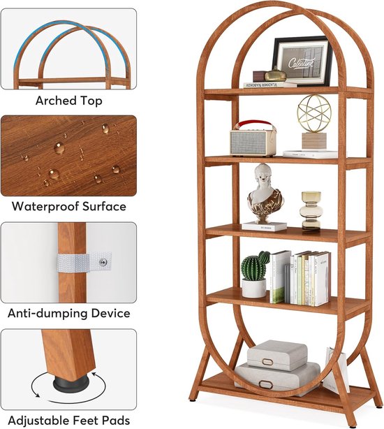 Industrieel rek met houten planken » Van Dijk & Ko