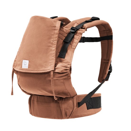 Stokke Limas Carrier Flex, Terracotta - 2023-versie (OCS) - Babydrager met gesp - Drie draagopties - Veilig voor baby's van 1 maand/ 4 kg tot 20 kg