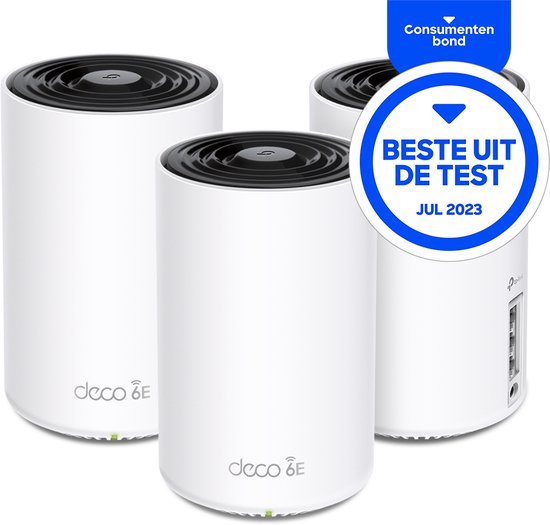 TP-Link Deco XE75 Pro - Mesh WiFi 6E Versterker - 5400 Mbps - 3