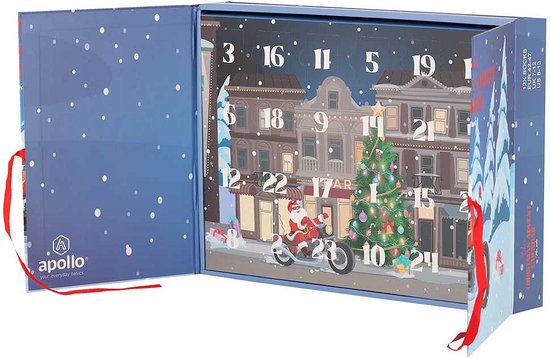 Heren Sokken Adventskalender 12-Paar Kerst Giftbox - Maat 42-47