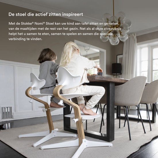 Stokke® Nomi® Kinderstoel - Beech Natural - Black van Stokke — afbeelding 2