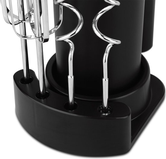 Berlinger Haus Handmixer 300W - 5 snelheden en Turbofunctie - Mixer met Deeghaken, Gardes - Krachtig en Compact - Zwart van Berlinger Haus — afbeelding 3