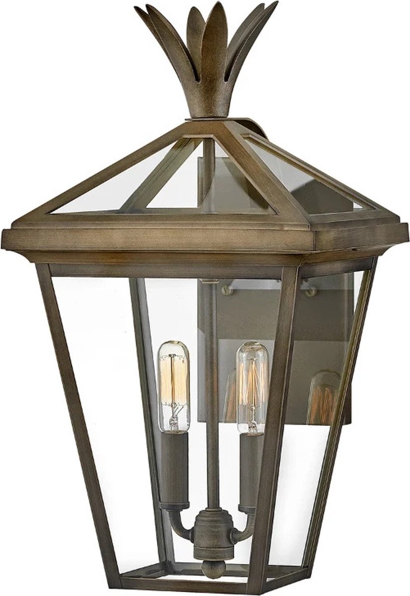 Hinkley LED Wand Buitenlamp Palma | 2X E14 Max 40W | IP44 | Dimbaar | Burnished Bronze