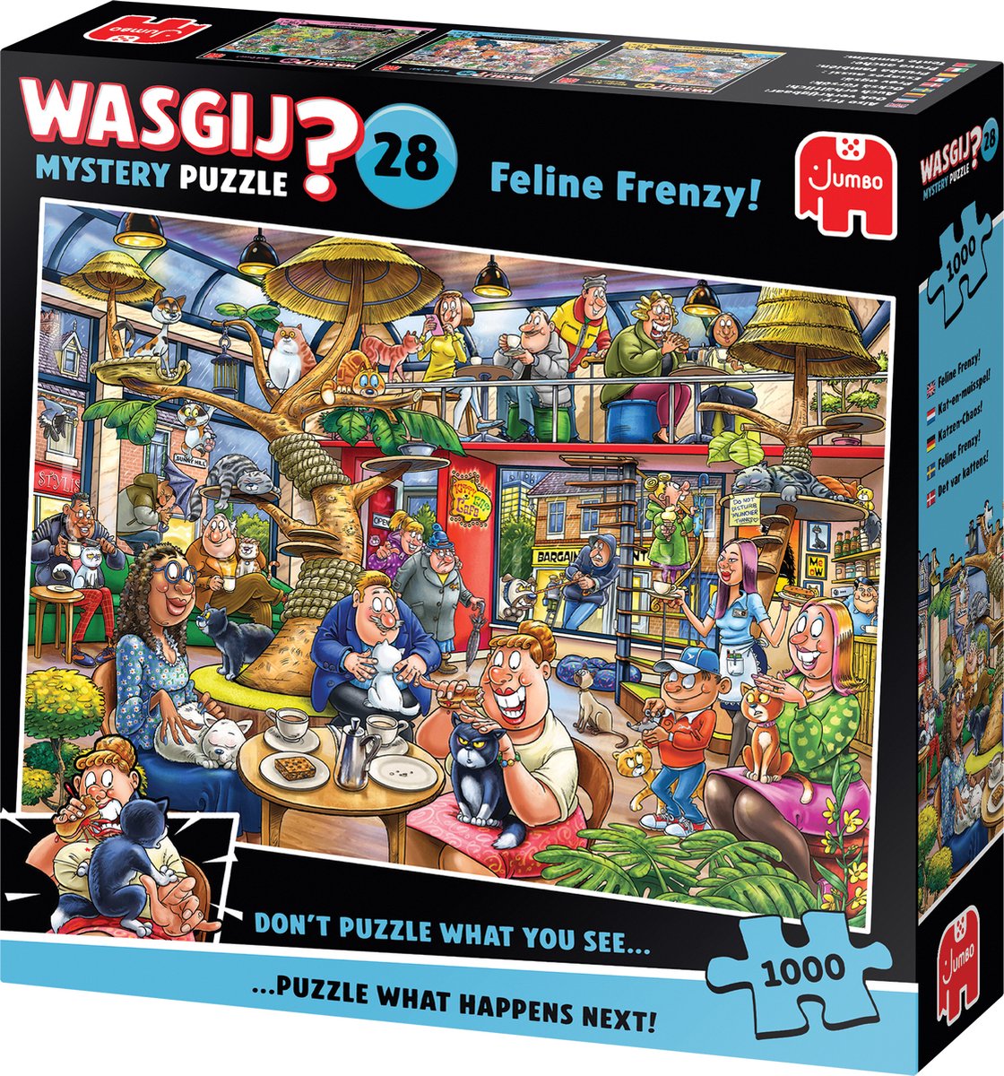 Wasgij Mystery 28 - Kat-en-Muisspel! - 1000 Stukjes puzzel - Legpuzzel — afbeelding 4