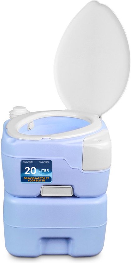 XL Tragbare Toilette für Erwachsene, extra groß, 39 cm hoch, faltbare Camping-Toilette mit abnehmbarem Handy-Regal und Toilettenpapierhalter, lange Autofahrten, Auto